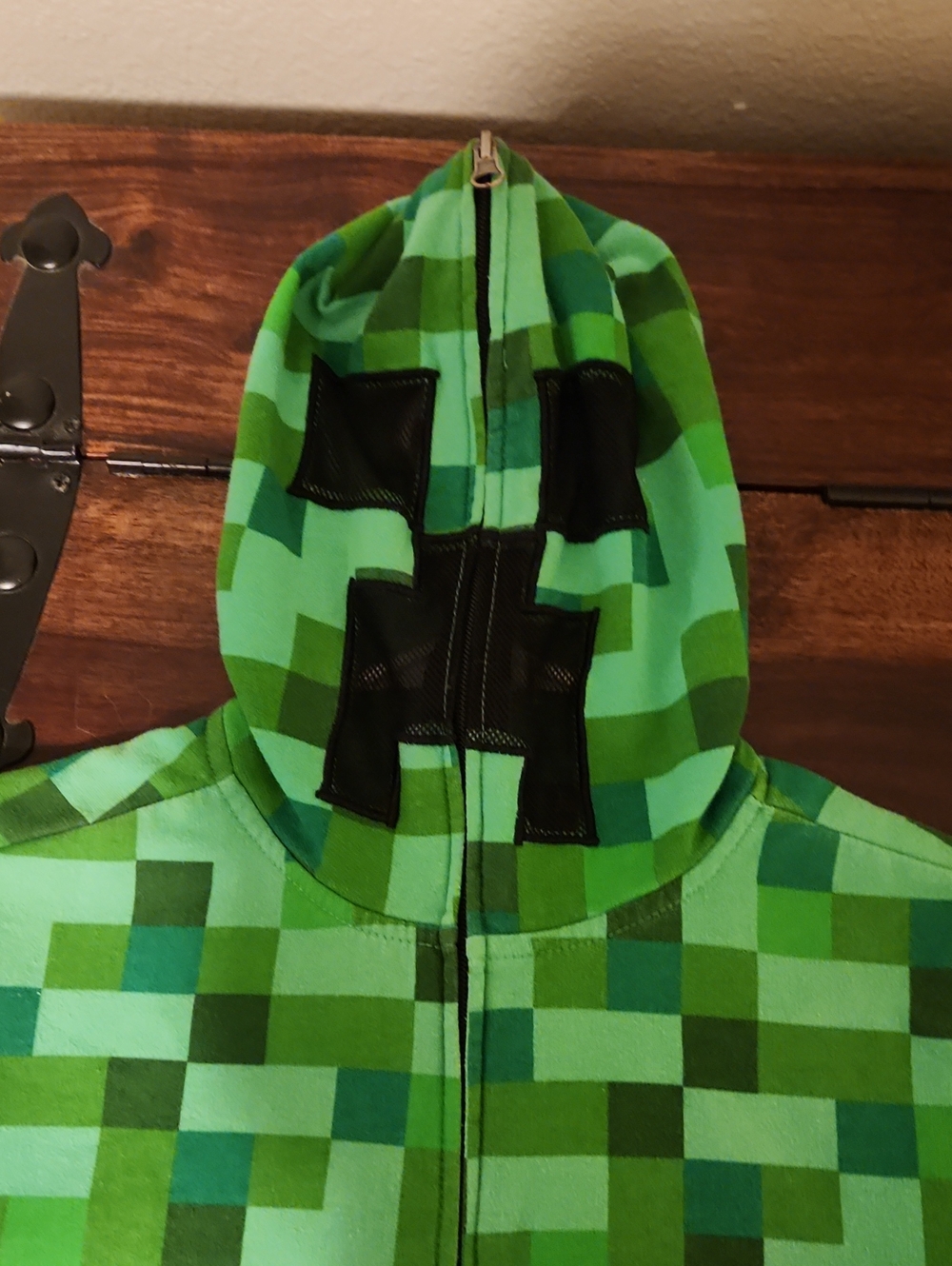 2022 MAD Engine Minecraft Bright Green Fleece Hoodie Sz S/P/C